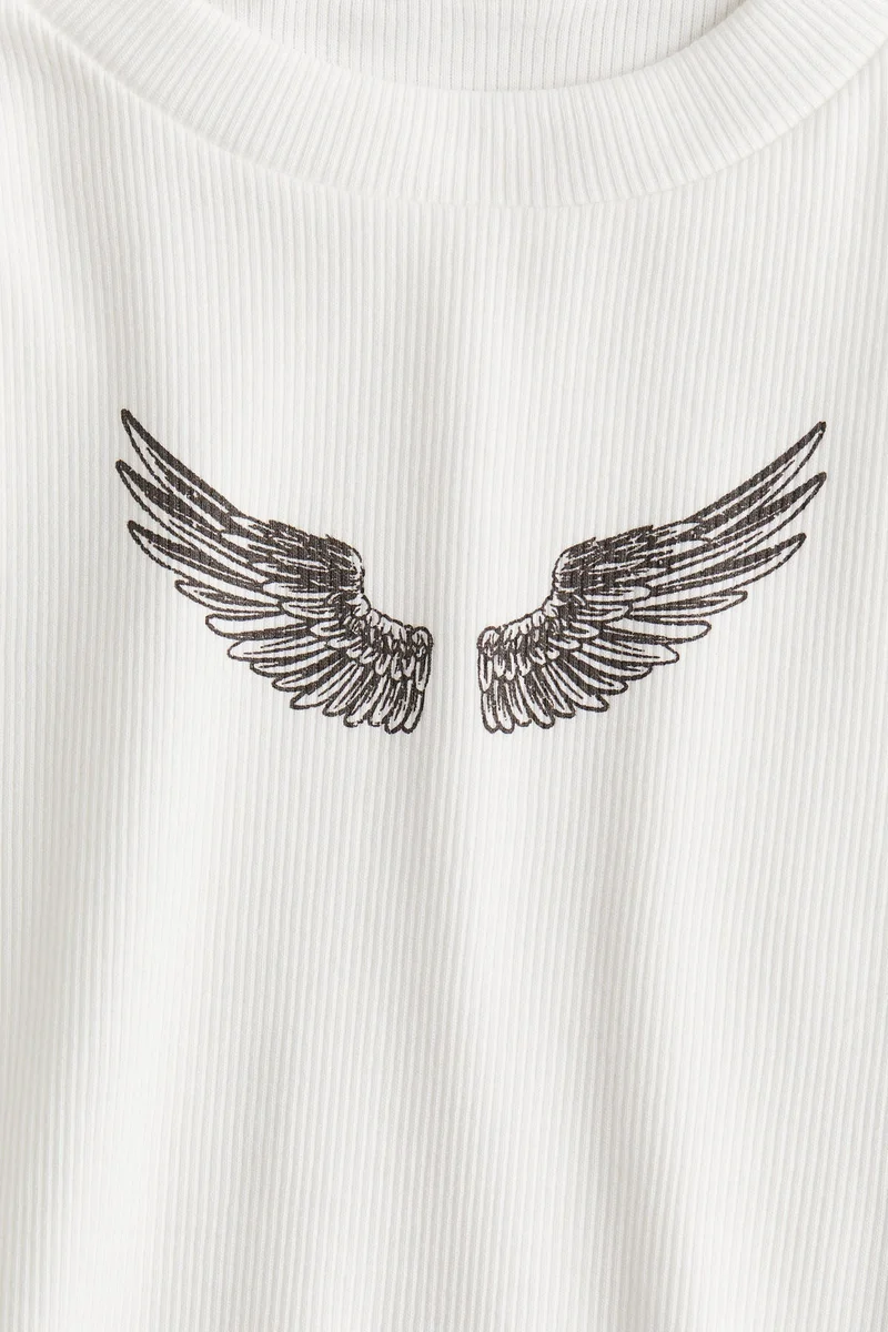 H&M Ribbed cotton top